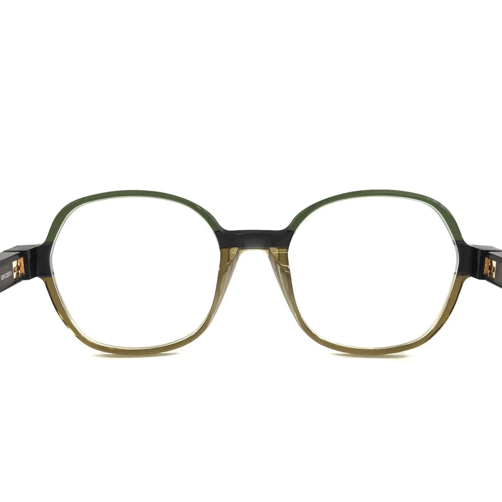 Etnia Barcelona Eyeglasses Frames CHROMA N42 GRBR Green Brown Olive 52-19-140